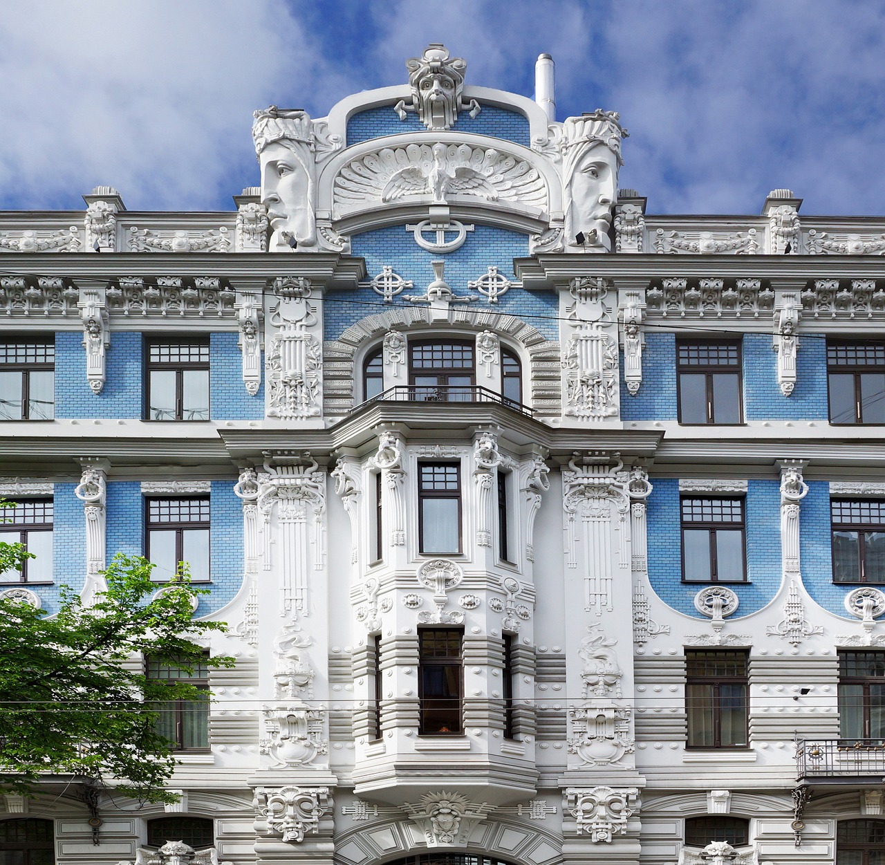 Komanda, Latvia, Architektūra, Art Nouveau, Namo Fasadas, Nemokamos Nuotraukos,  Nemokama Licenzija