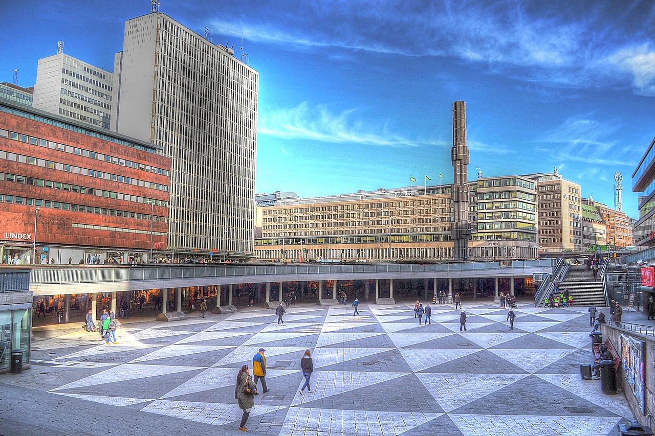 Kvadratas, Stockholm, Plokštė, Sergels Torg, Švedija, Miestas, Nemokamos Nuotraukos,  Nemokama Licenzija