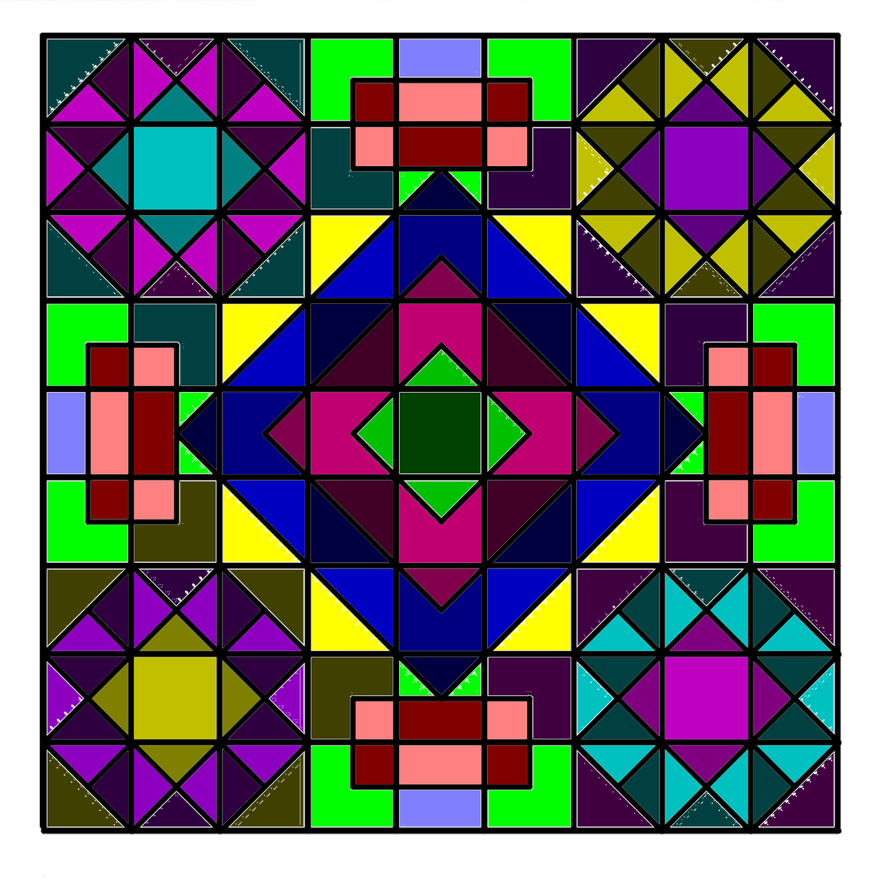 Kvadratas, Šviesus, Geometrinis, Kūrybingas, Spalvinga, Modelis, Plytelės, Nemokamos Nuotraukos,  Nemokama Licenzija