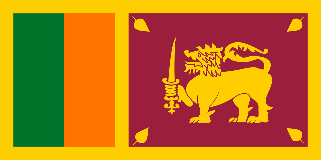 Šri Lanka, Vėliava, Šalis, Tauta, Nacionalinis, Lanka, Lankan, Pietų Azija, Nemokama Vektorinė Grafika, Nemokamos Nuotraukos