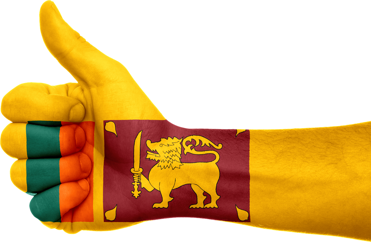 Šri Lanka, Vėliava, Ranka, Nacionalinis, Pirštai, Patriotinis, Nykščiai Aukštyn, Patriotizmas, Šalis, Asija