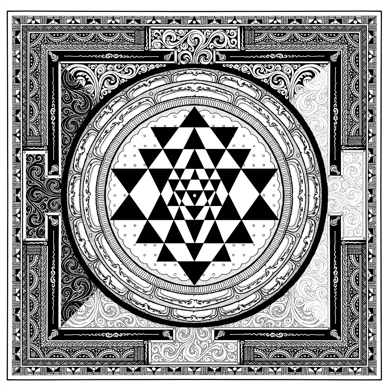 Sri Yantra, Simbolis, Meditacija, Nemokamos Nuotraukos,  Nemokama Licenzija