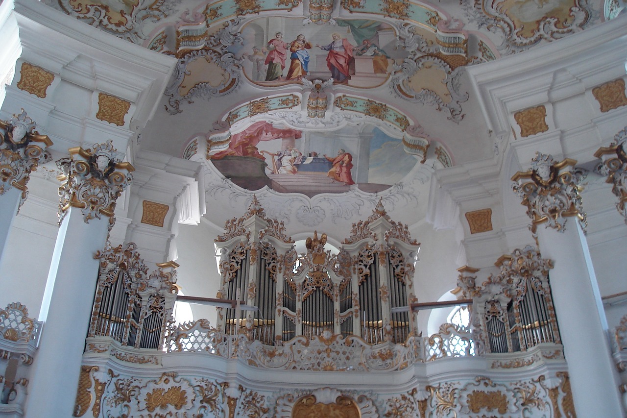 St,  Ulrichkerk,  Seeg,  Allgäu,  Organų,  Architektūra,  Bažnyčios Pastatas,  Interjero,  Menas,  Turizmas