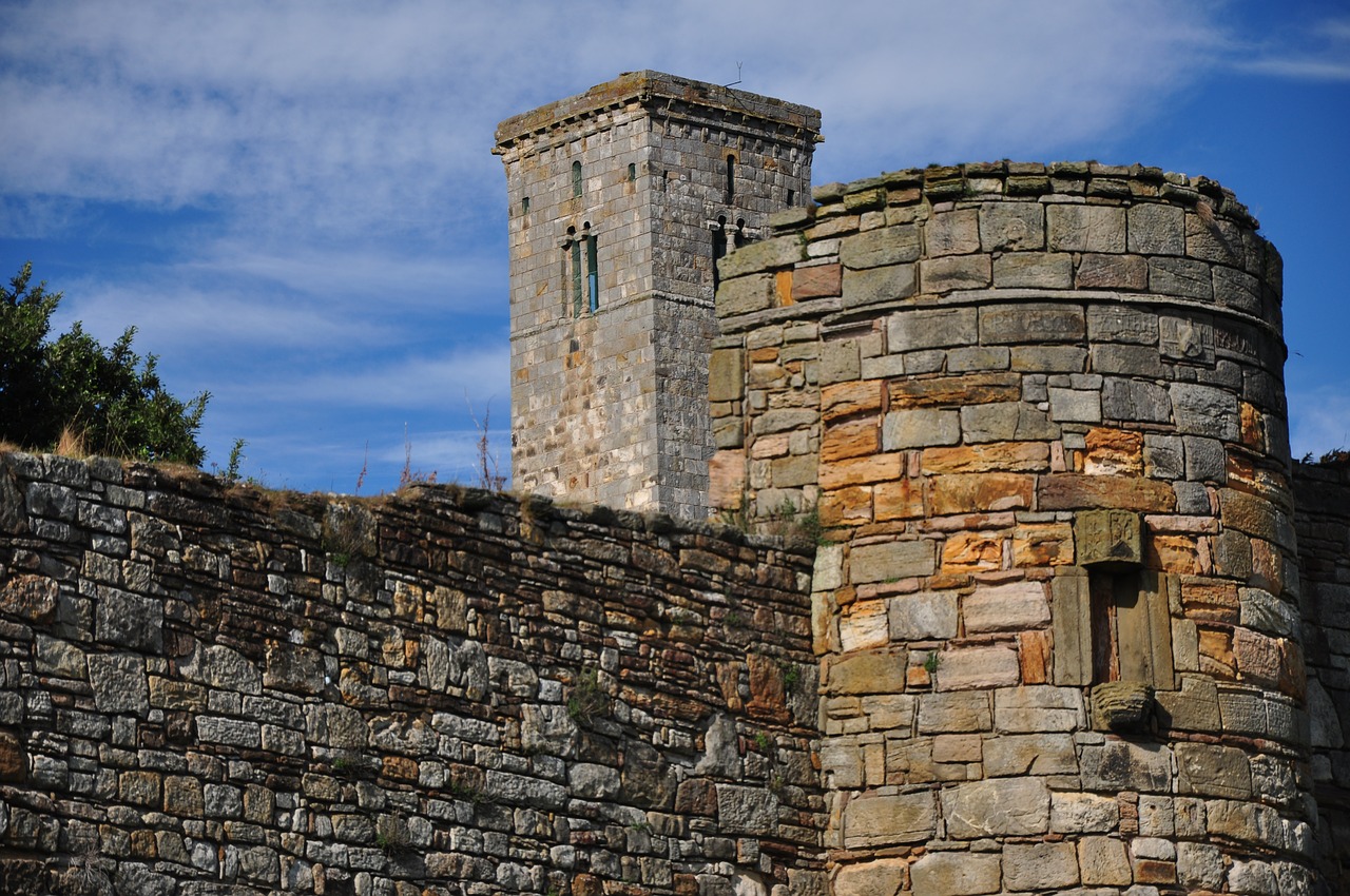 St Andrews, Architektūra, Istorija, Ežero Dusia, Akmeninė Siena, Paminklas, Senas, Akmuo, Istorinis, Bokštas