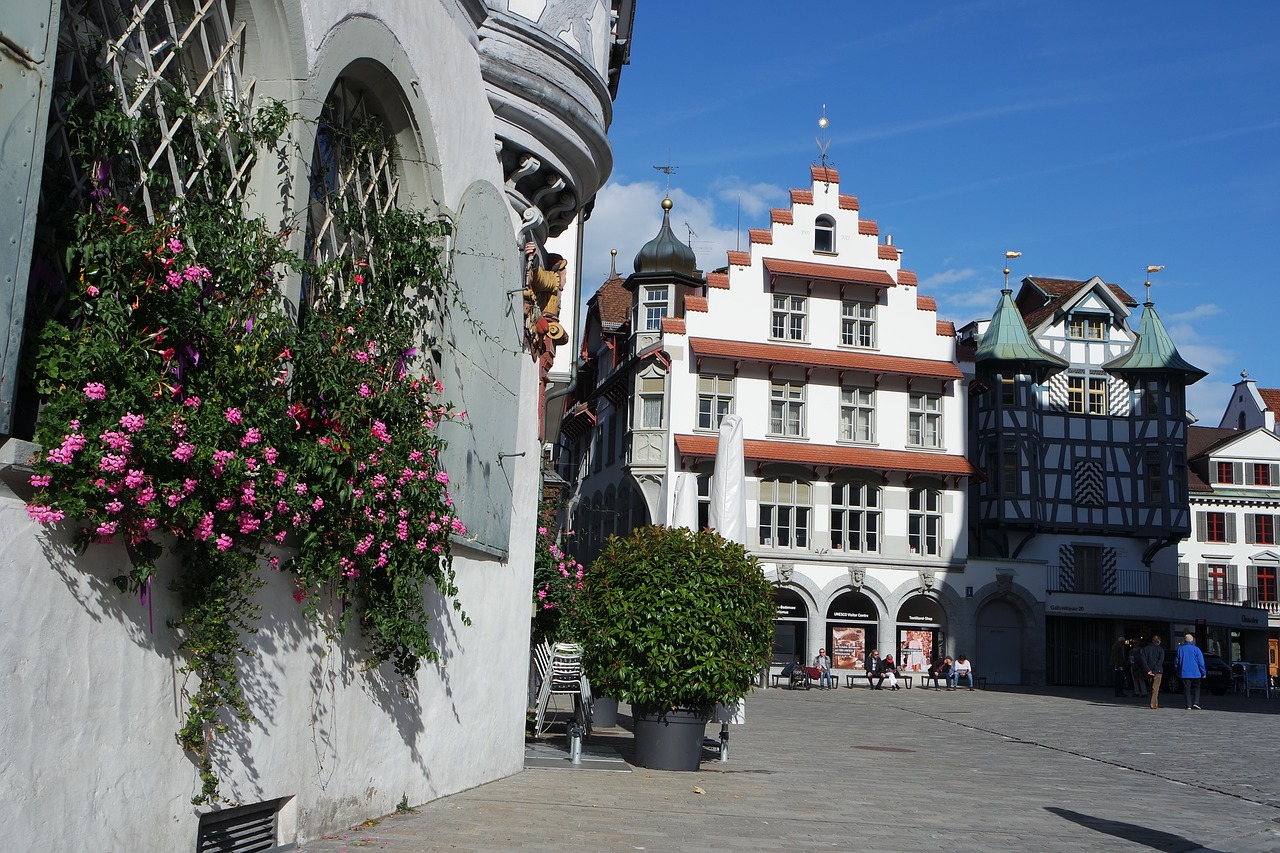 St Gallen, Senamiestis, Istorinis Namas, Miesto Namas, Šveicarija, Nemokamos Nuotraukos,  Nemokama Licenzija