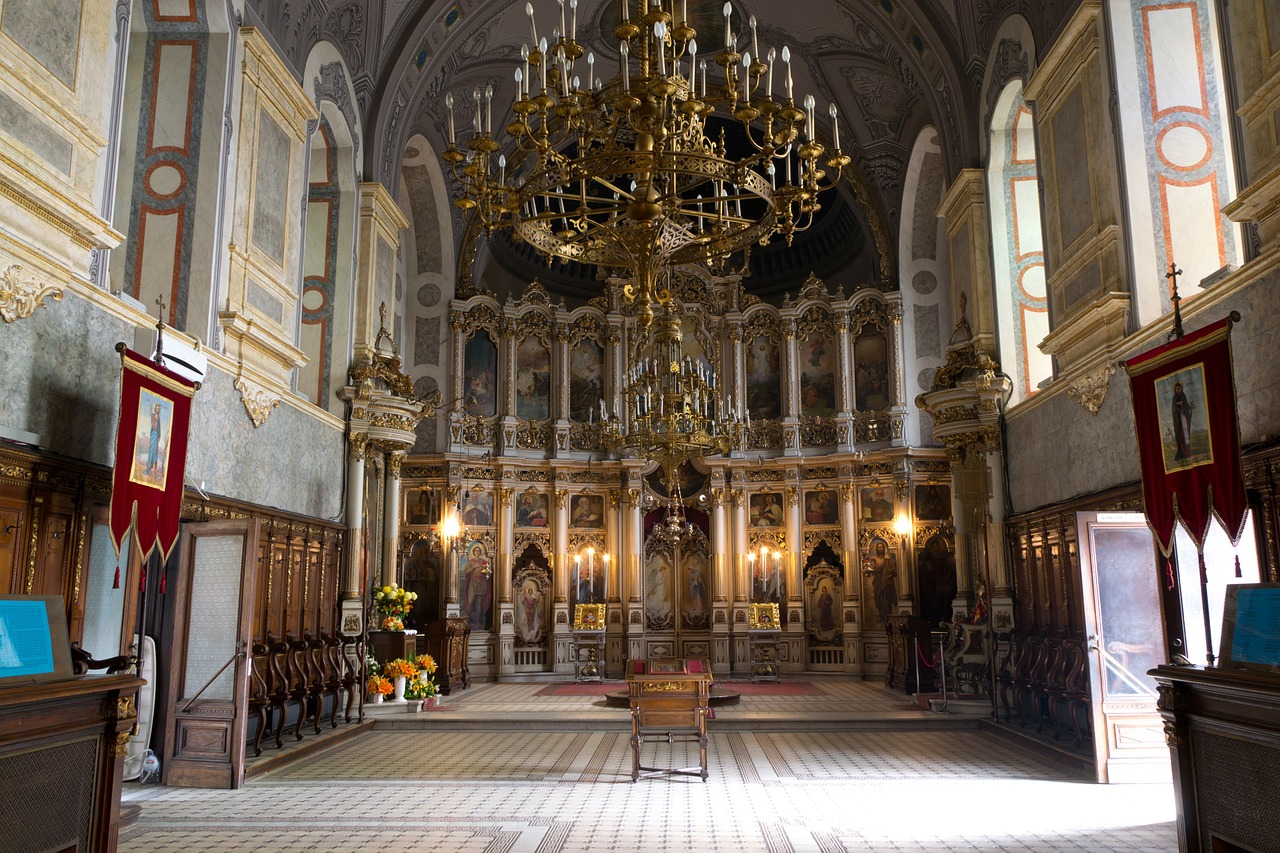 St Georges Katedra, Bažnyčia, Serbija, Viduje, Interjeras, Kirsti, Religinis, Religija, Ornate, Meno