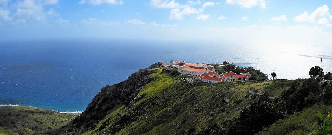 St Johns,  Saba,  Karibų Nyderlandai,  Pobūdį,  Panorama,  Kraštovaizdis,  Jūra,  Uolos,  Kelionė,  Vaizdingas