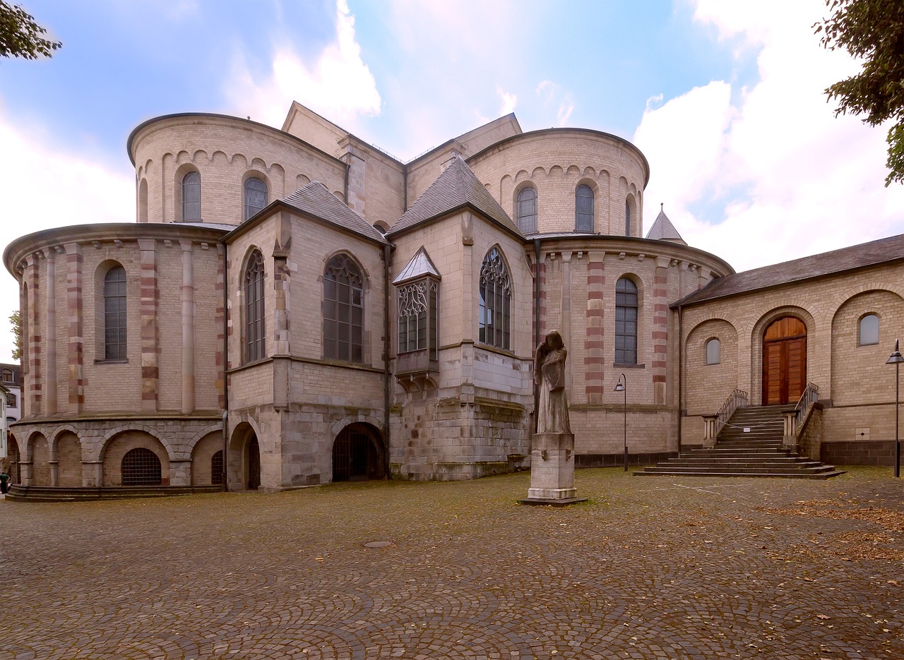 St Maria Capitol, Romaniškos Bažnyčios, Kelnas, Architektūra, Gotika, Romaniškoji Bažnyčia, Rheinland, Bažnyčios Pastatai, Vokietija, Miestas