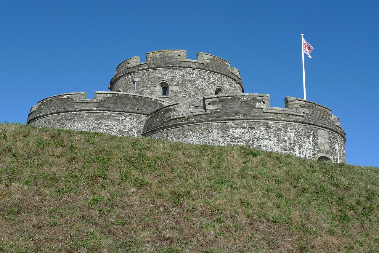 St Mwes Pilis, Pilis, Fortas, Fortifikacija, Cornwall, Bastionas, Gynyba, Tvirtovė, Paveldas, Castellation