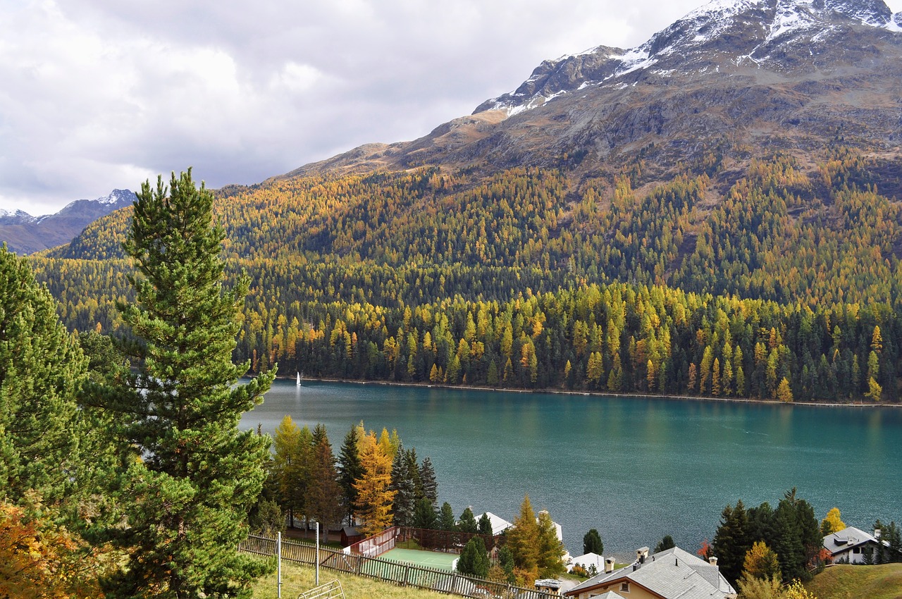 St Moritz Šveicarija, Šveicarija, Gražus Ežeras, Nemokamos Nuotraukos,  Nemokama Licenzija