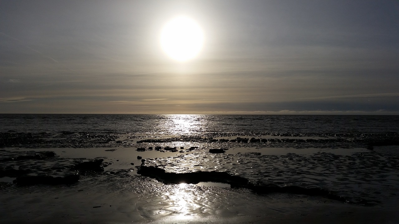 St Peter Ording, Saulėlydis, Šviesa, Jūra, Nemokamos Nuotraukos,  Nemokama Licenzija