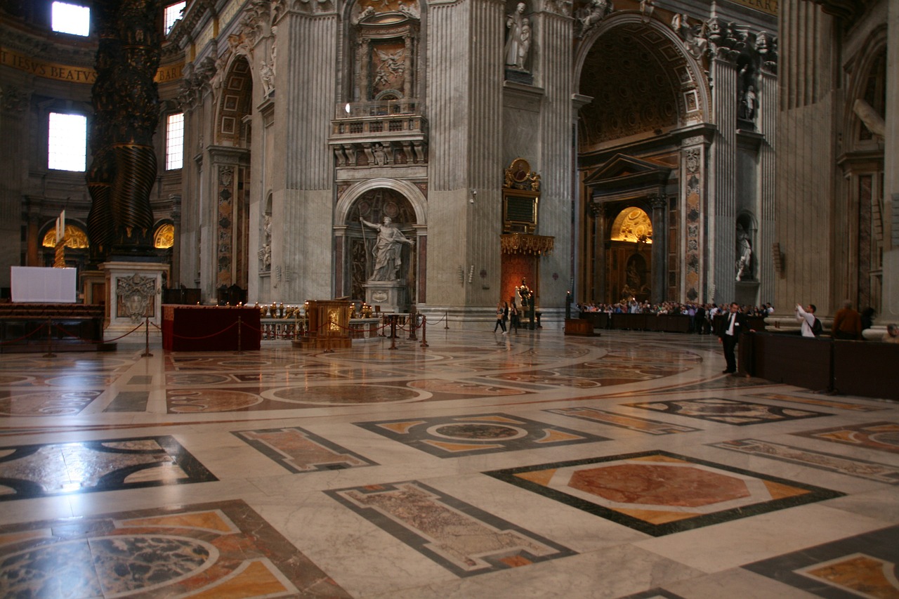 St Peterio Bazilika, St Peterio Bažnyčia, Katedra, Roma, Architektūra, Altorius, Popiežius, Bažnyčia, Perėjimas, Bernini