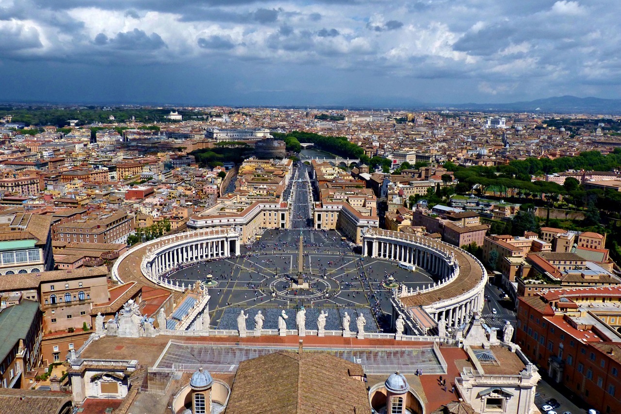 St Peterio Aikštė, Vatikanas, Italy, Saulė, Nemokamos Nuotraukos,  Nemokama Licenzija