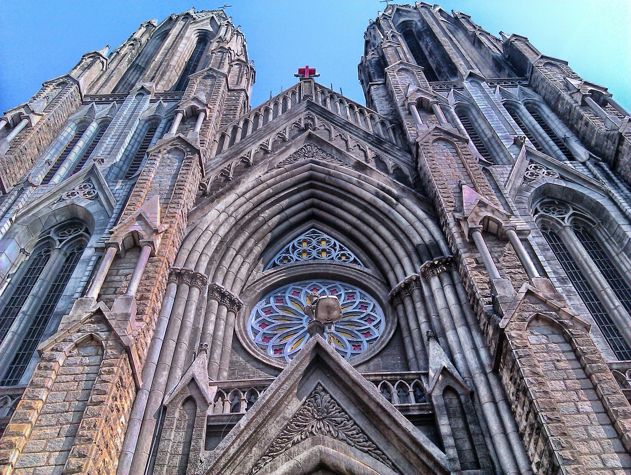 St Filomenes, Carson, Kalifornija, Bažnyčia, Katedra, Religija, Pastatas, Architektūra, Hdr, Nemokamos Nuotraukos