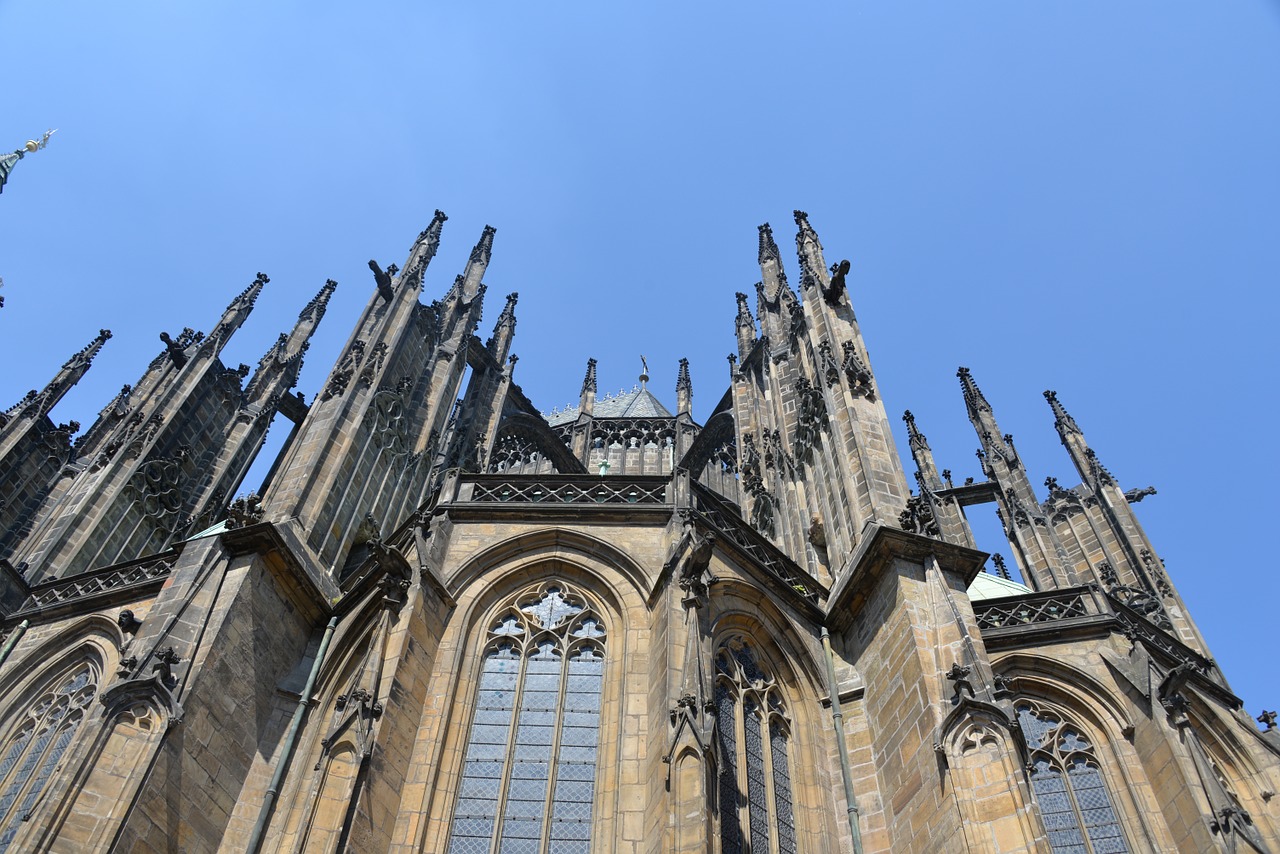 St Vitus Katedra, Prague, Bažnyčia, Istoriškai, Paminklas, Gotikinis Stilius, Gotikos Architektūra, Nemokamos Nuotraukos,  Nemokama Licenzija