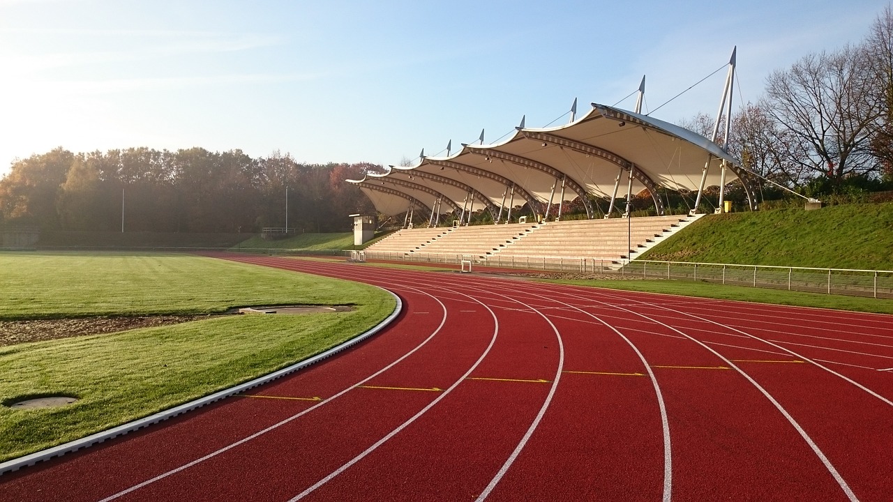 Stadionas, Tartano Takelis, Ovalus Kelias, Architektūra, Grandstand, Stogas, Statika, Gladbeck, Vestische Kampfbahn, Nemokamos Nuotraukos