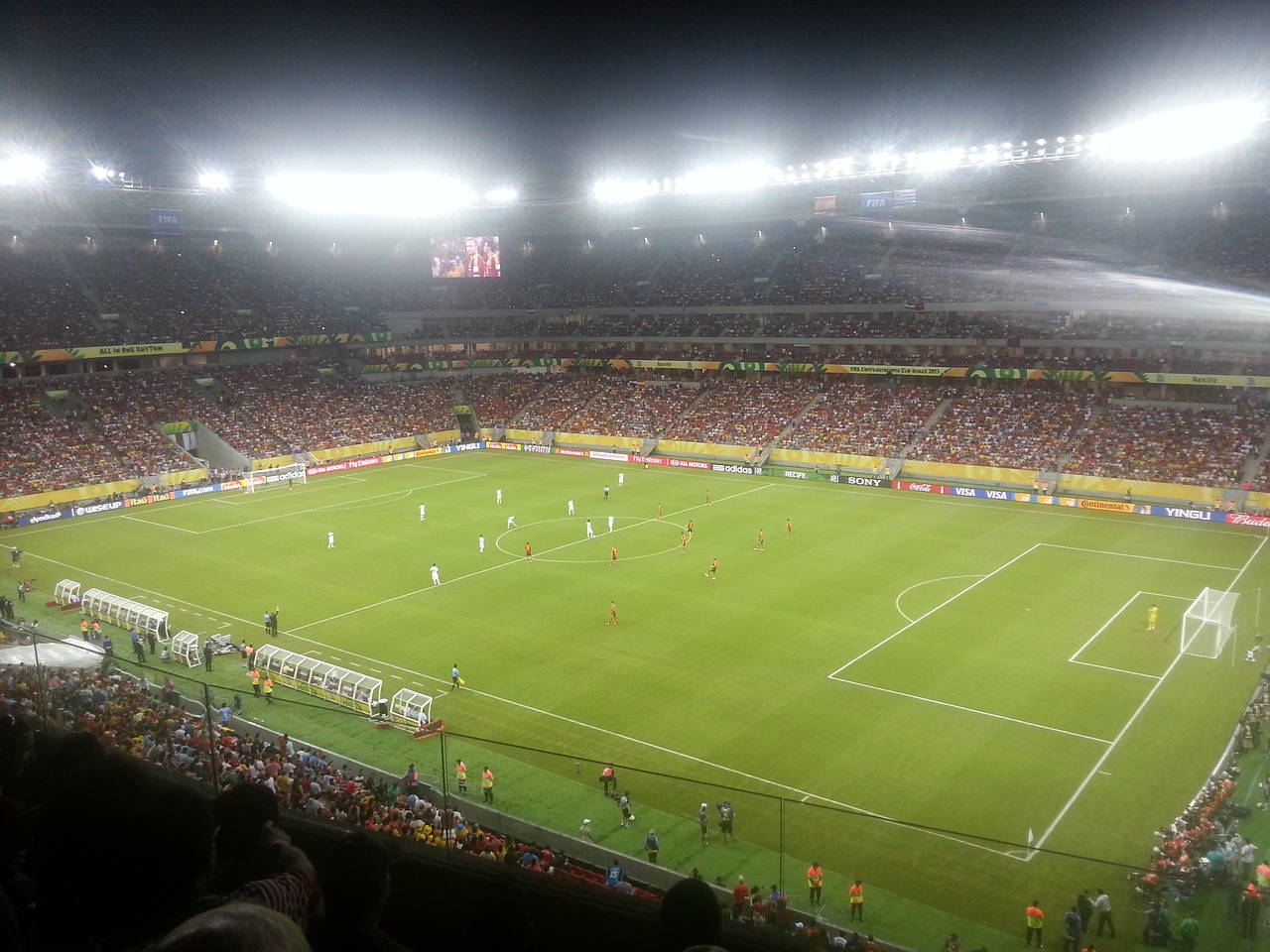 Stadionas, Arena, Pernambuco, Futbolas, Nacionalinis Stadionas, Ispanija, Urugvajus, Konfederacijų Puodelis, 2013, Nemokamos Nuotraukos