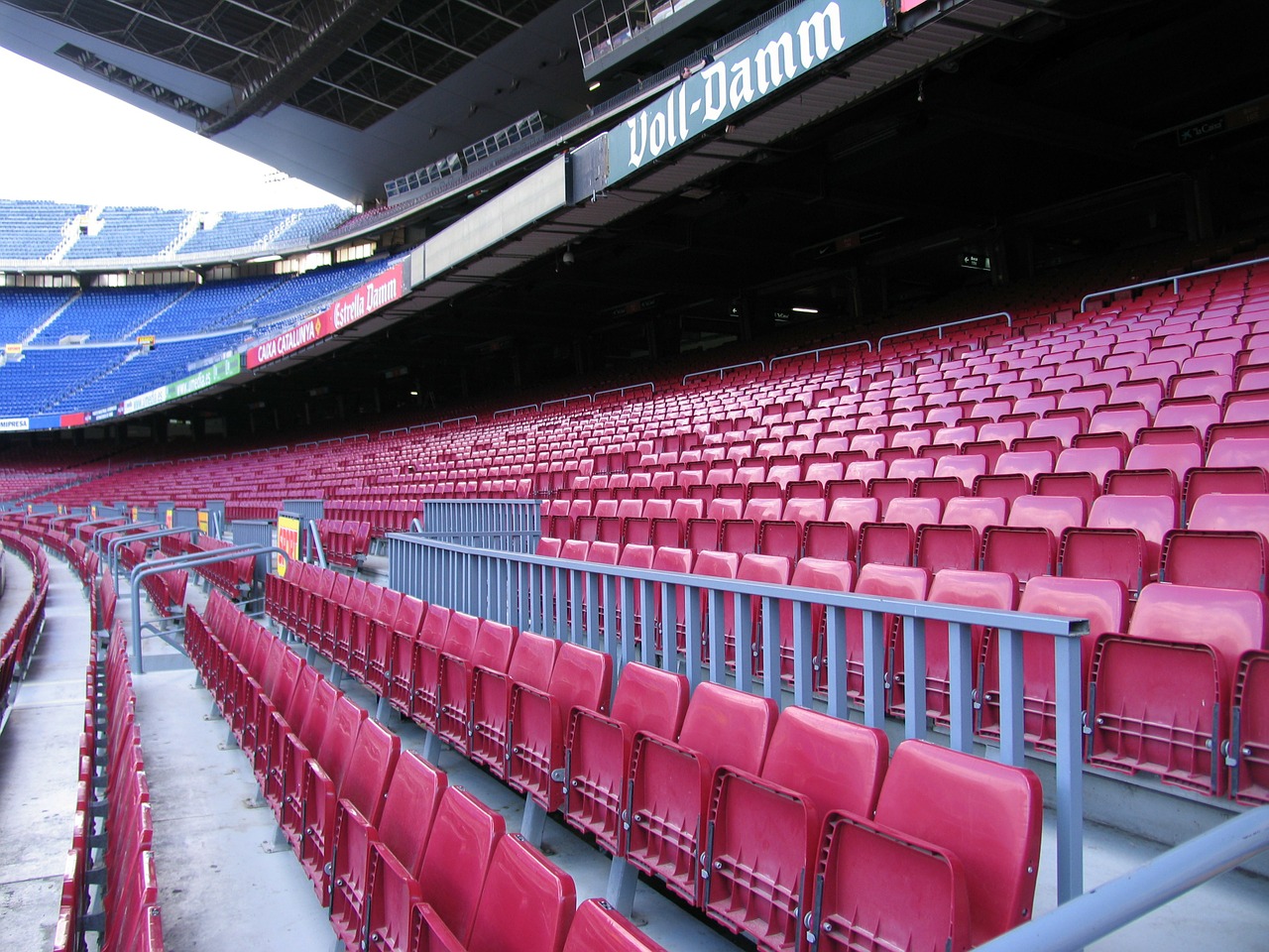 Stadionas, Barcelona, Grandstand, Sėdėti, Futbolas, Rangas, Kėdės, Serijos, Sektorius, Nemokamos Nuotraukos