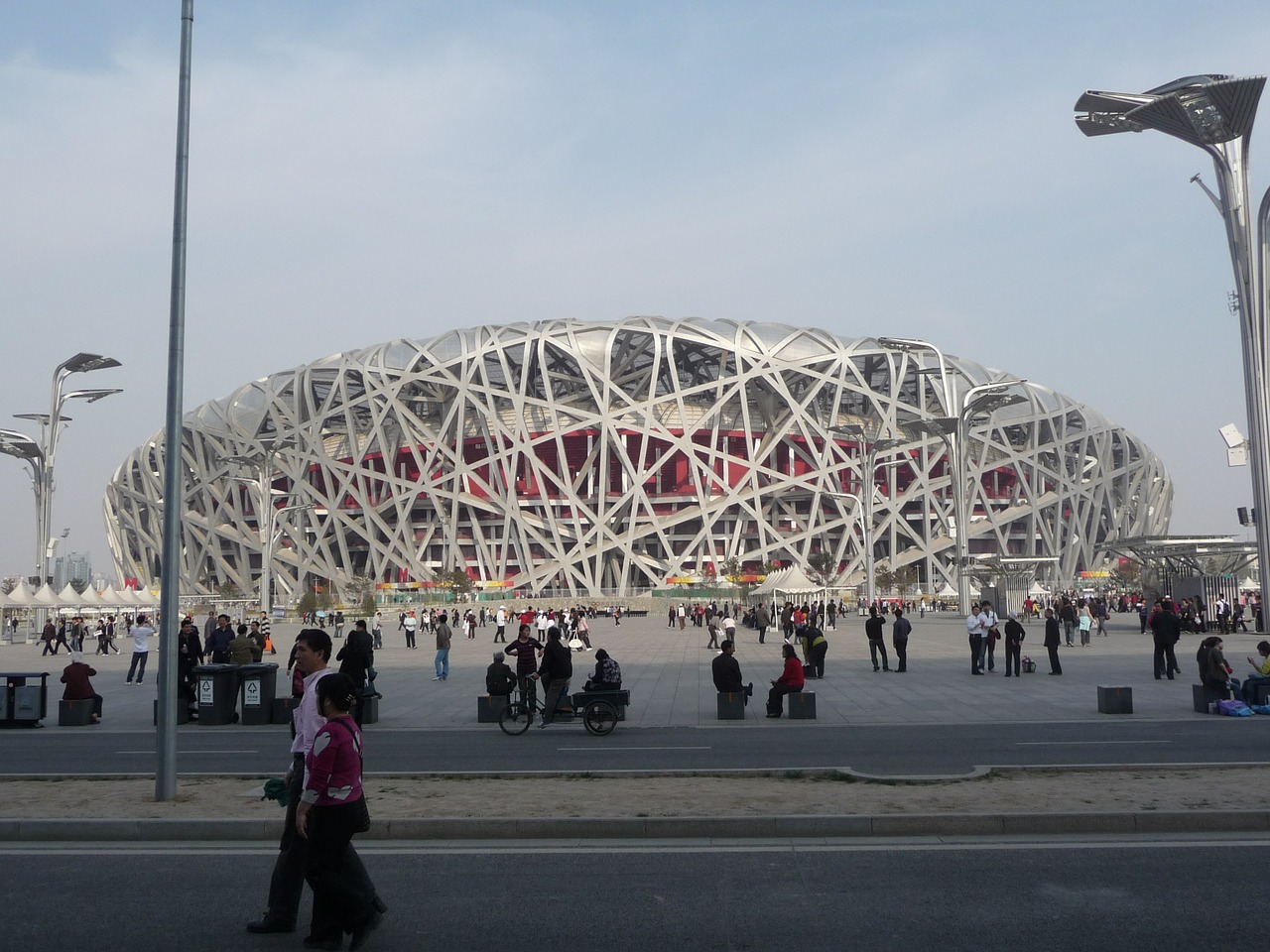 Stadionas, Paukščio Lizdą, Pekinas, Olimpinės Žaidynės, Orientyras, Statyba, Dizainas, Architektūra, Technologija, Kinai