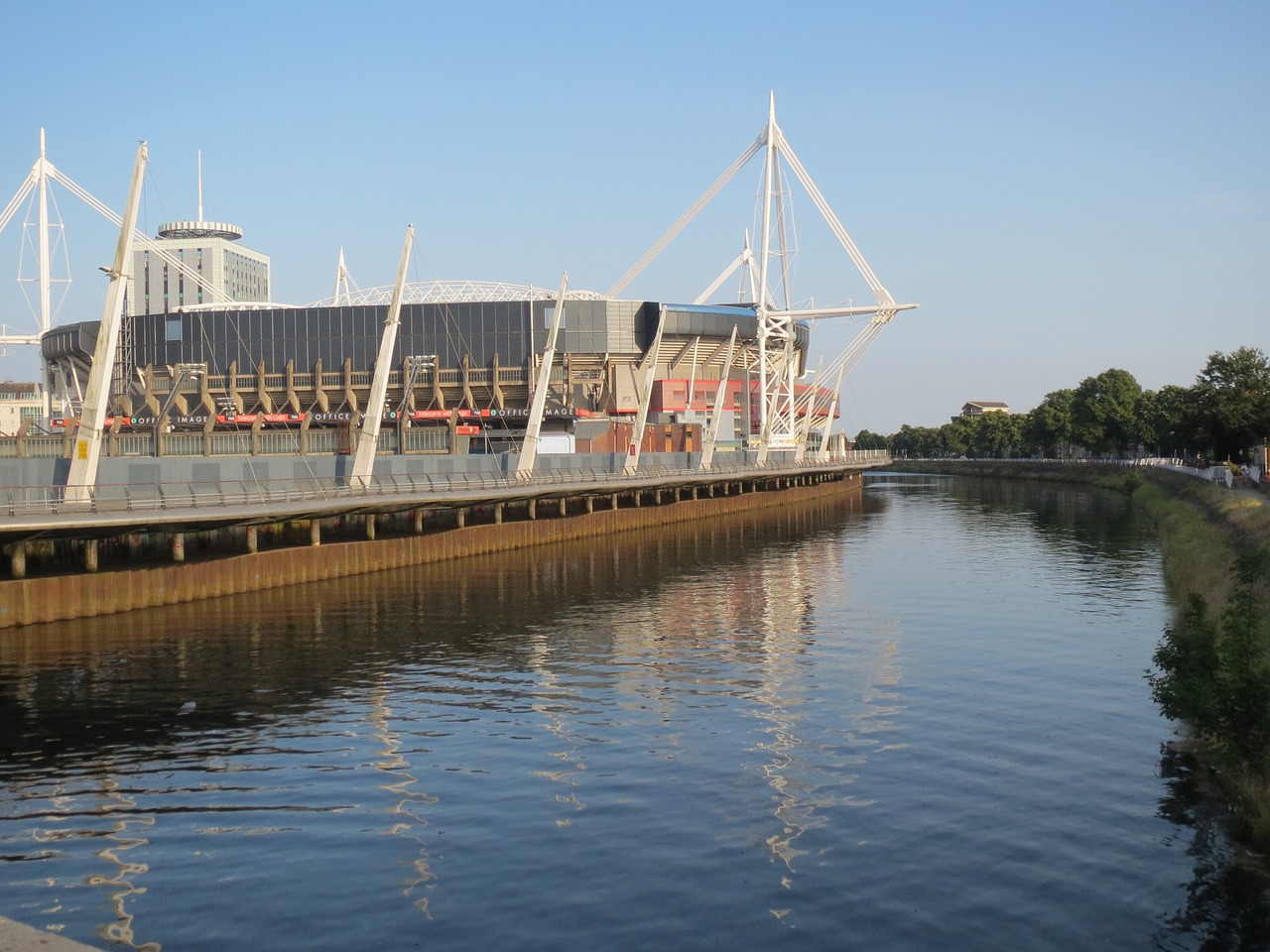 Stadionas, Cardiff, Upė, Ba, Architektūra, Nacionalinis, Europa, Nemokamos Nuotraukos,  Nemokama Licenzija