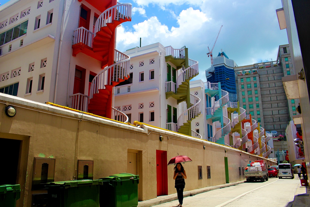 Laiptai, Singapūras, Kelias, Miestas, Architektūra, Šiuolaikiška, Miesto, Debesys, Dangus, Namai