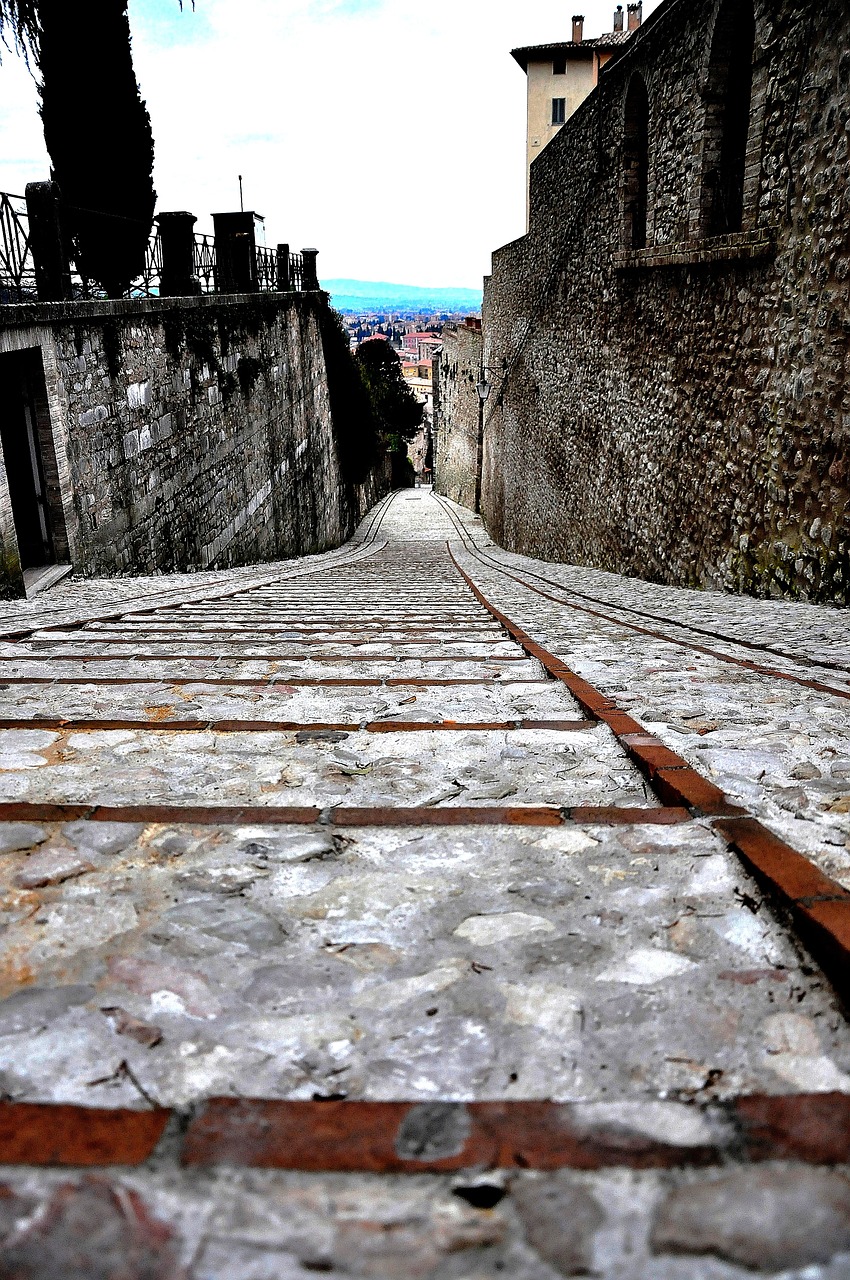 Laiptai, Borgo, Italy, Umbria, Senovės, Spoleto, Nemokamos Nuotraukos,  Nemokama Licenzija