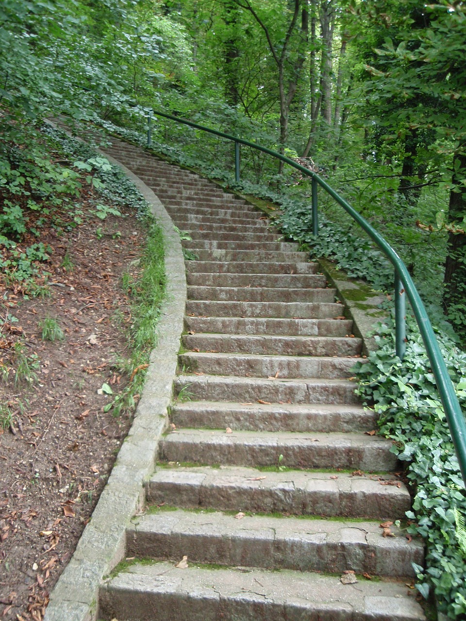 Laiptai, Graz, Schlossberg, Žygiai, Vaikščioti, Žalias, Lapai, Nemokamos Nuotraukos,  Nemokama Licenzija