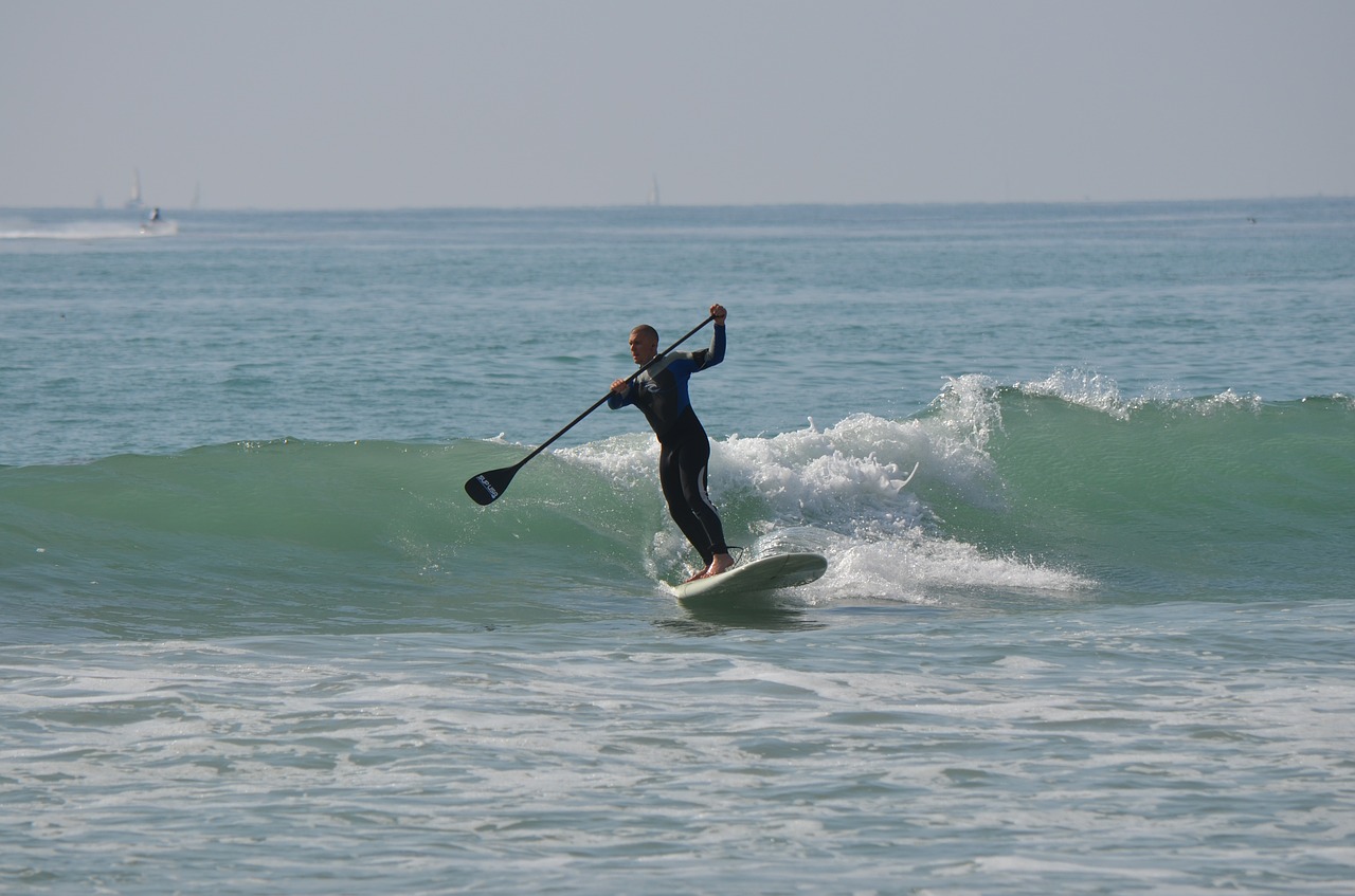 Atsistoti Irklas, Standup Paddleboarding, Vyras, Sportas, Vandens Sportas, Buriuotojas, Banglenčių Sportas, Stand-Up Buriavimo, San Clemente, Kalifornija