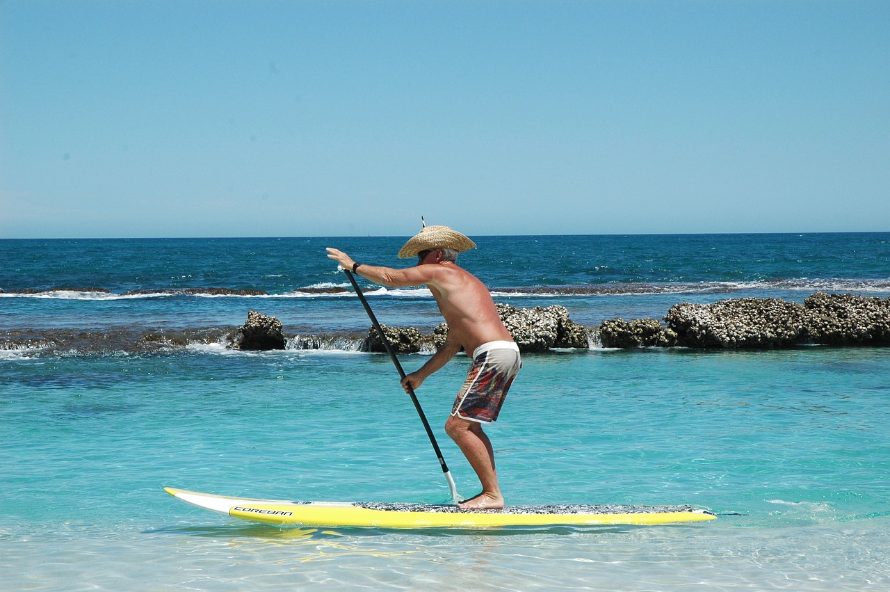 Standup Irklas, Sup, Vandenynas, Vasara, Irklas, Sportas, Stovėti, Atsistok, Vanduo, Paddleboard