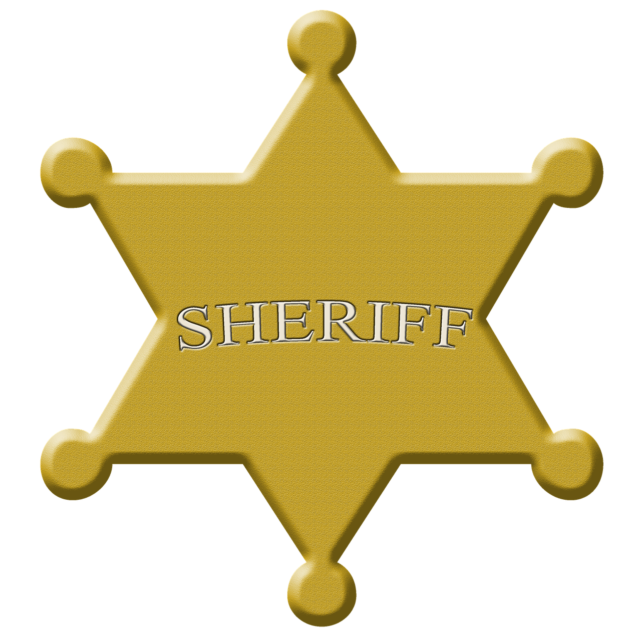 Žvaigždė, Šerifas, Sheriffstern, Laukiniai Vakarai, Simbolis, Policija, Smurtinis, Apsauga, Rodyti, Piktograma