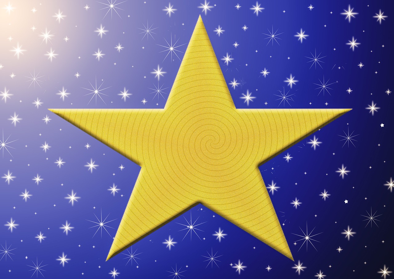 Žvaigždė, Ryški Žvaigždė, Erdvė, Atvirukai, Galaktika, Visata, Dangus, Žvaigždėtas Dangus, Fantazija, Visi