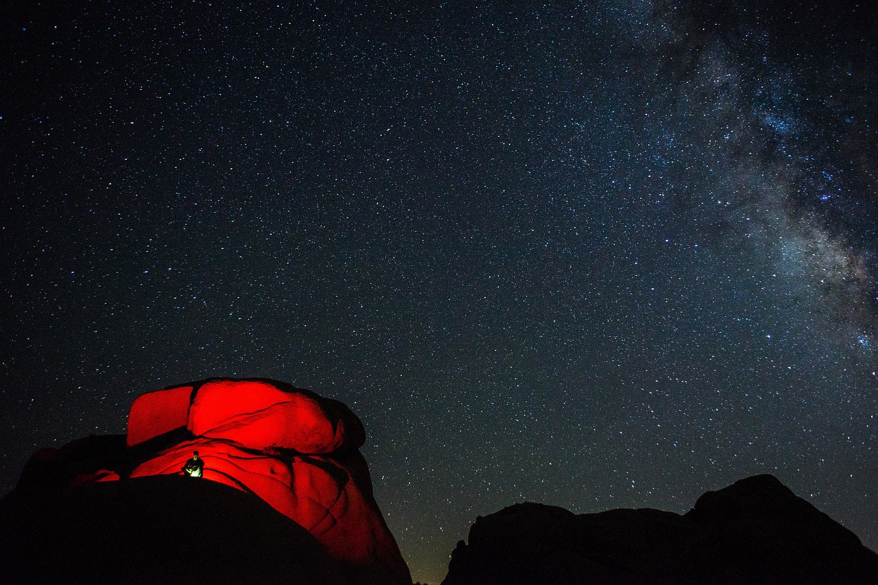 Žvaigždė, Naktis, Tamsi, Stovykla, Kelionė, Nuotykis, Kalnas, Alpinistas, Astrofotografija, Nemokamos Nuotraukos