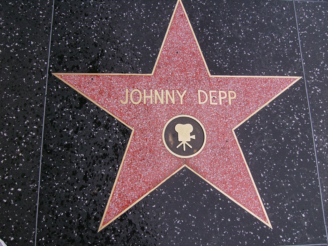 Žvaigždė, Johnny Depp, Holivudas, Pasivaikščioti Šlovę, Usa, Gatvė, Kalifornija, La, Turizmas, Filmas