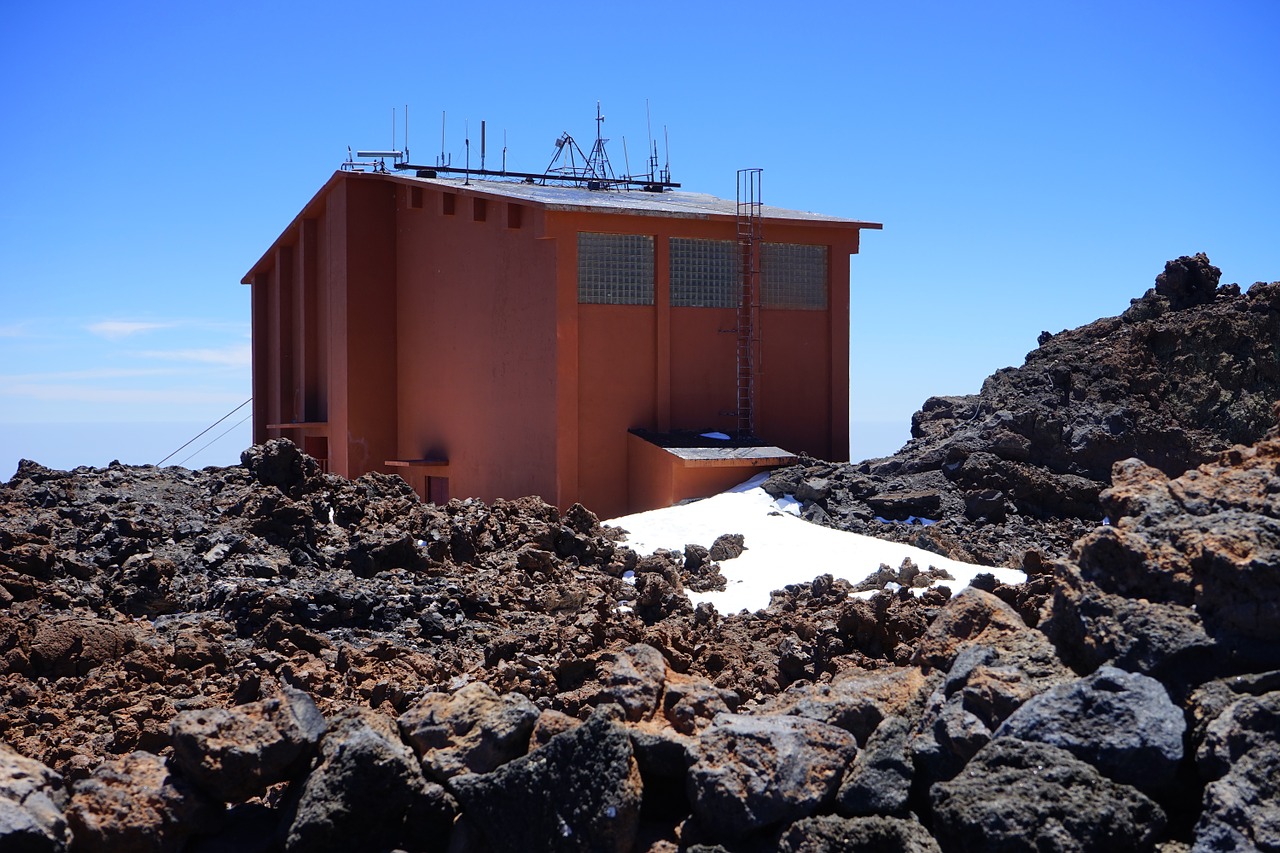 Stotis, Kabelinė Stotis, Kabelis, Teleférico Del Teide, Namai, Namelis, Raudona, Teide, Pico Del Teide, Teyde