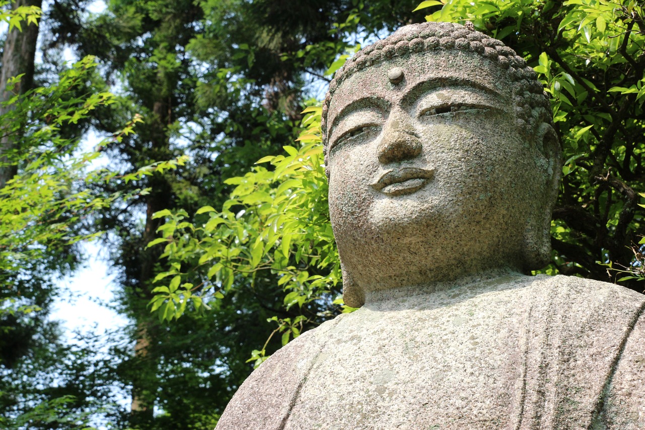 Statula, Buda, Religija, Dvasingumas, Gamta, Akmuo, Japonija, Asija, Rytus, Nemokamos Nuotraukos