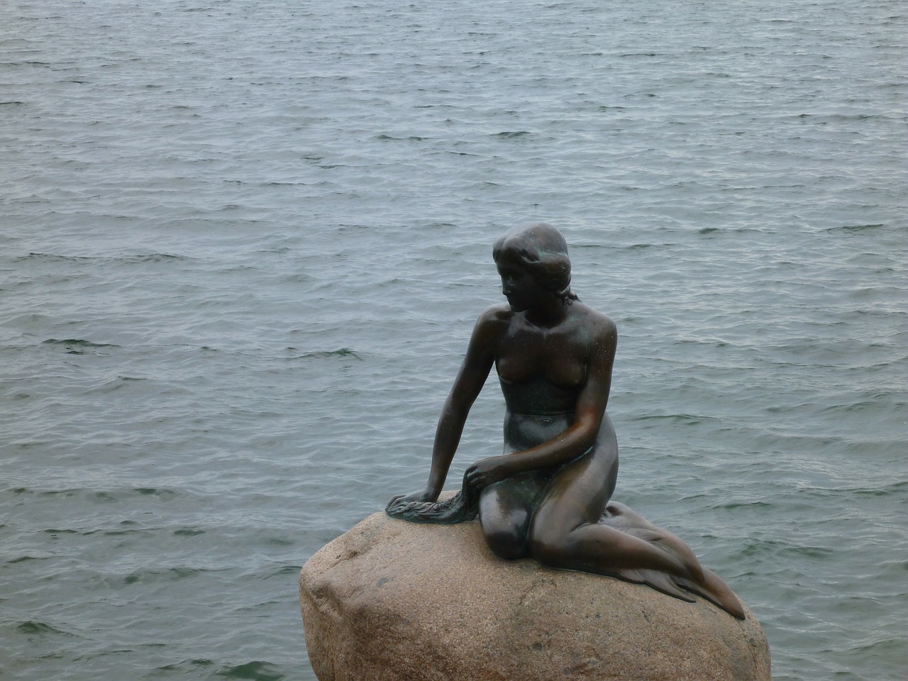 Statula, Undinė, Vanduo, Jūra, Kopenhaga, Nemokamos Nuotraukos,  Nemokama Licenzija
