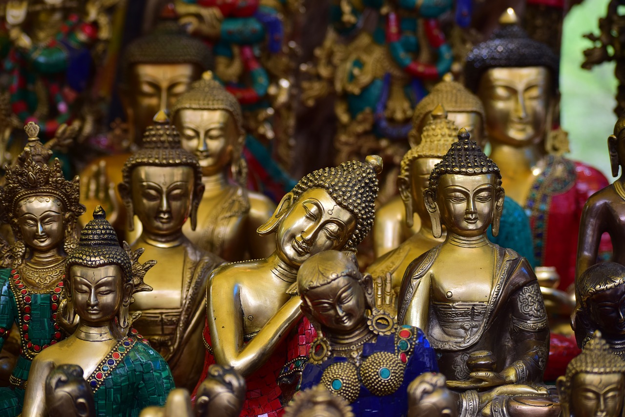Statula, Buda, Parodyti Gabalas, Spalva, Metalas, Stabai, Religija, Budizmas, Skulptūra, Budistinis