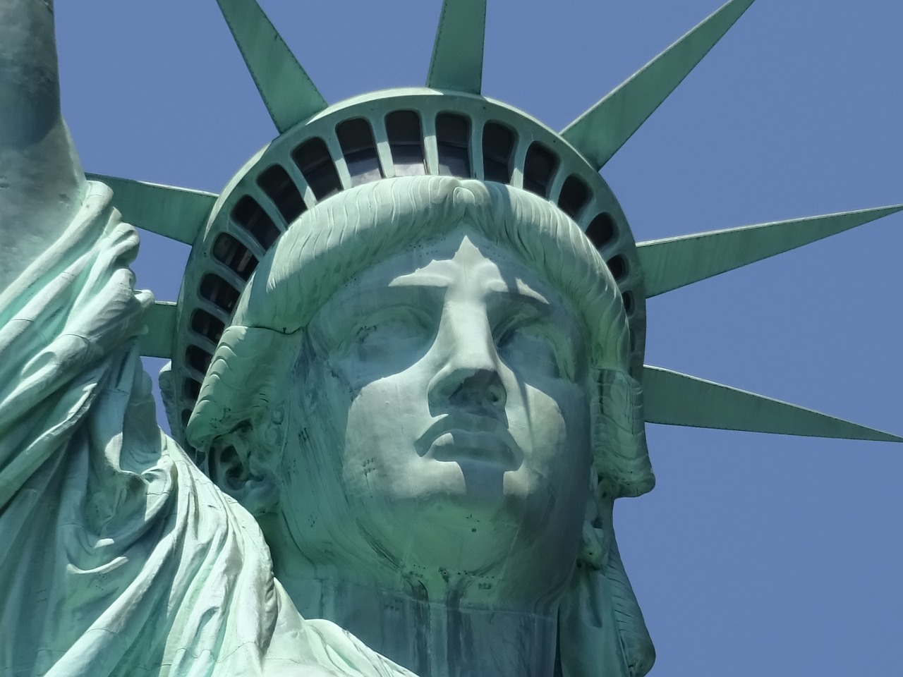 Statula, Laisvė, Jungtinės Valstijos, Manhatanas, Niujorkas, Paminklas, Mėlynas, Usa, Amerikietis, Nemokamos Nuotraukos