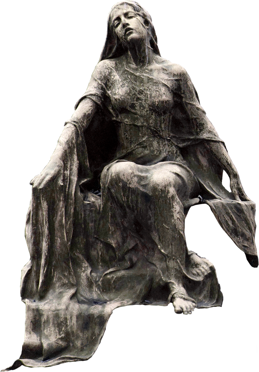 Statula,  Skulptūra,  Išsiaiškinti,  Moteris,  Drabužis,  Kapinės,  Gedulas,  Sėdėti,  Akmuo,  Kapas