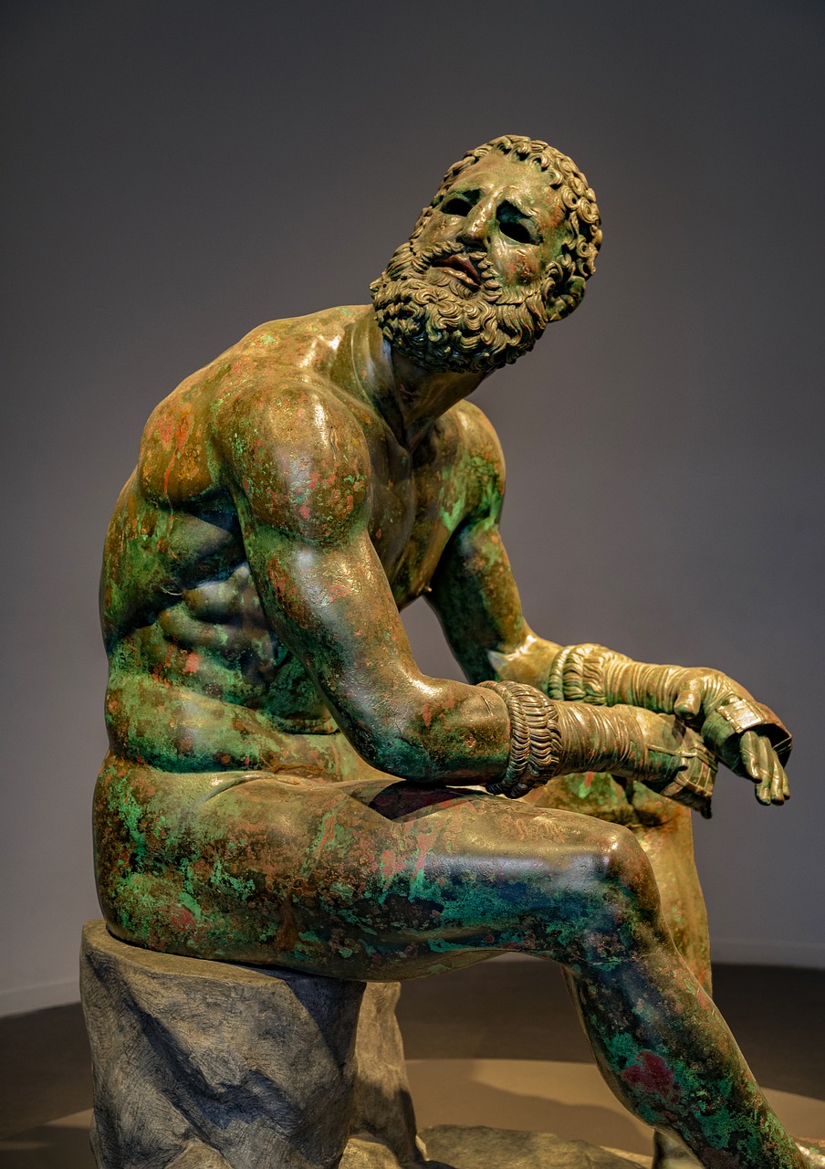 Statula,  Skulptūra,  Bronzos,  Boksininkas,  Senovinis,  Romos,  Menas,  Senovės,  Roma,  Italija