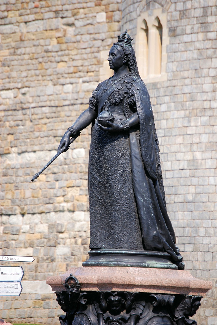Statula, Skulptūra, Karalienė Viktorija, Paminklas, Paminklas, Windsor, Žinomas, Istorinis, Karalienė, Anglija