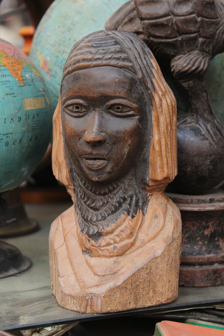 Statula, Afrikos, Tribal, Mediena, Drožyba, Skulptūra, Tradicinis, Kultūra, Menas, Juoda