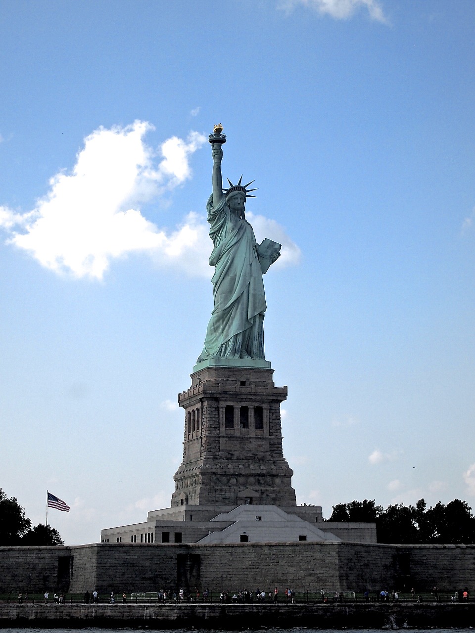 Statula, Laisvė, Naujas, York, Miestas, Nyc, Amerikietis, Usa, Simbolis, Dangus