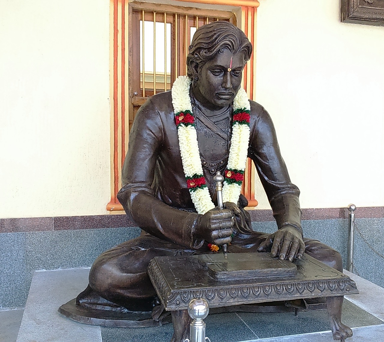 Statula, Poetas, Saint, Literatūra, Senovės, Kannada, Paminklas, Rūmai, Bada, Haveri