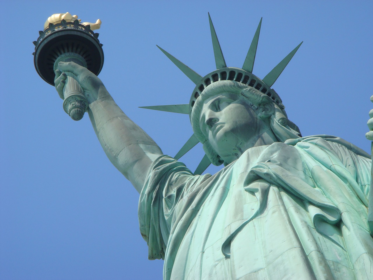Laisvės Statula, Niujorkas, Amerikietis, Laisvė, Statula, Manhatanas, Jungtinės Valstijos, Žibintuvėlis, Nemokamos Nuotraukos,  Nemokama Licenzija