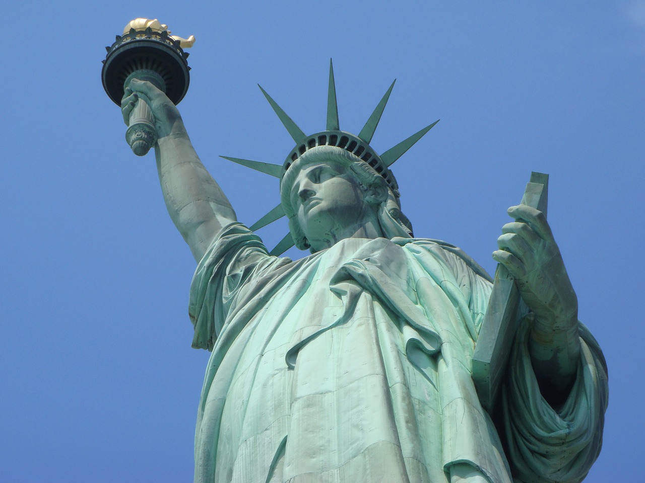 Laisvės Statula, Niujorkas, Amerikietis, Laisvė, Statula, Manhatanas, Jungtinės Valstijos, Nemokamos Nuotraukos,  Nemokama Licenzija
