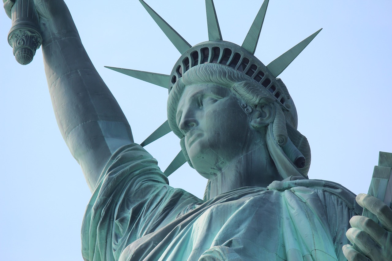 Laisvės Statula, Amerikietis, Uždaryti, Usa, Objektyvas, Dangoraižis, Ponia Laisvė, Laisvė, Paminklas, Niujorkas