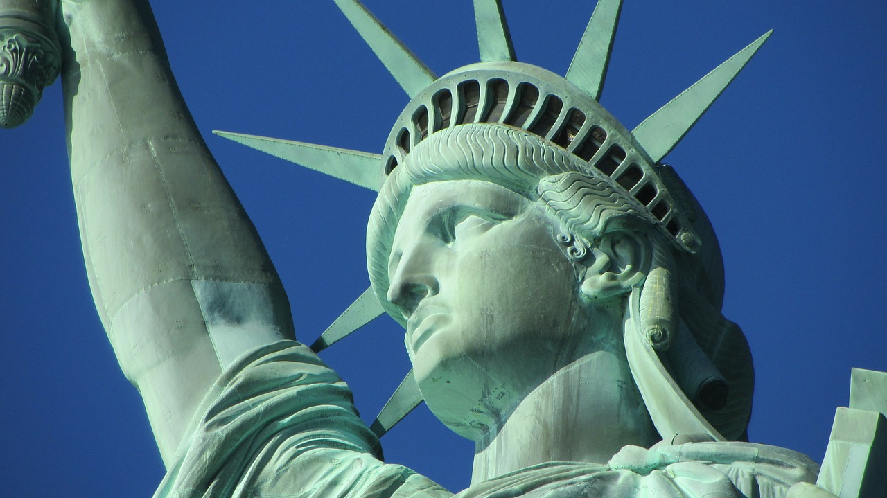 Laisvės Statula, Niujorkas, Ny, Nyc, Niujorkas, Miestas, Ponia Laisvė, Didelis Obuolys, Jungtinės Valstijos, Usa