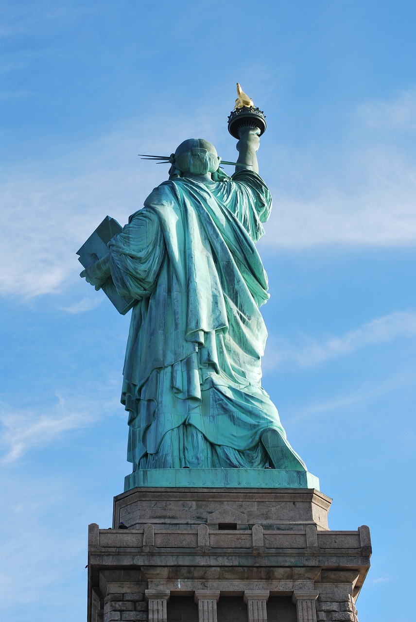 Laisvės Statula, Niujorkas, Backside, Laisvė, Amerikietis, Paminklas, Nemokamos Nuotraukos,  Nemokama Licenzija