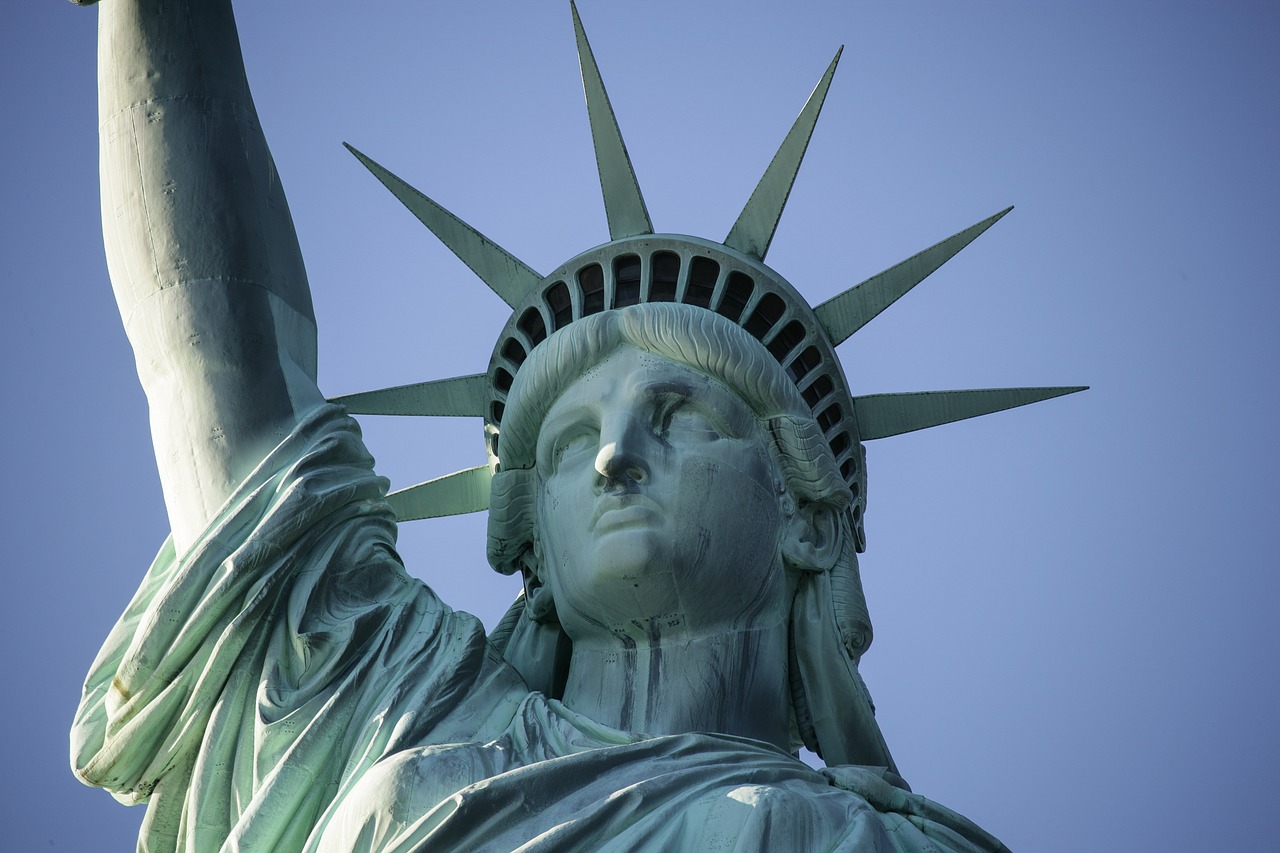 Laisvės Statula,  Niujorkas,  Orientyras,  Manhatanas,  Amerikietis,  Usa,  Jungtinės Valstijos,  Nepriklausomumas,  Architektūra,  Laisvė